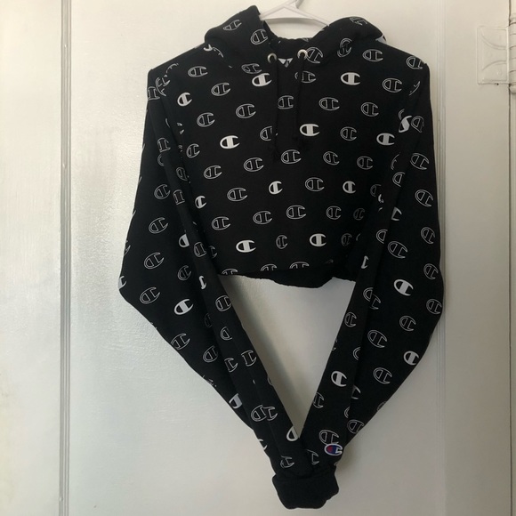 Champion Sweaters - Champion Super Crop Hoodie